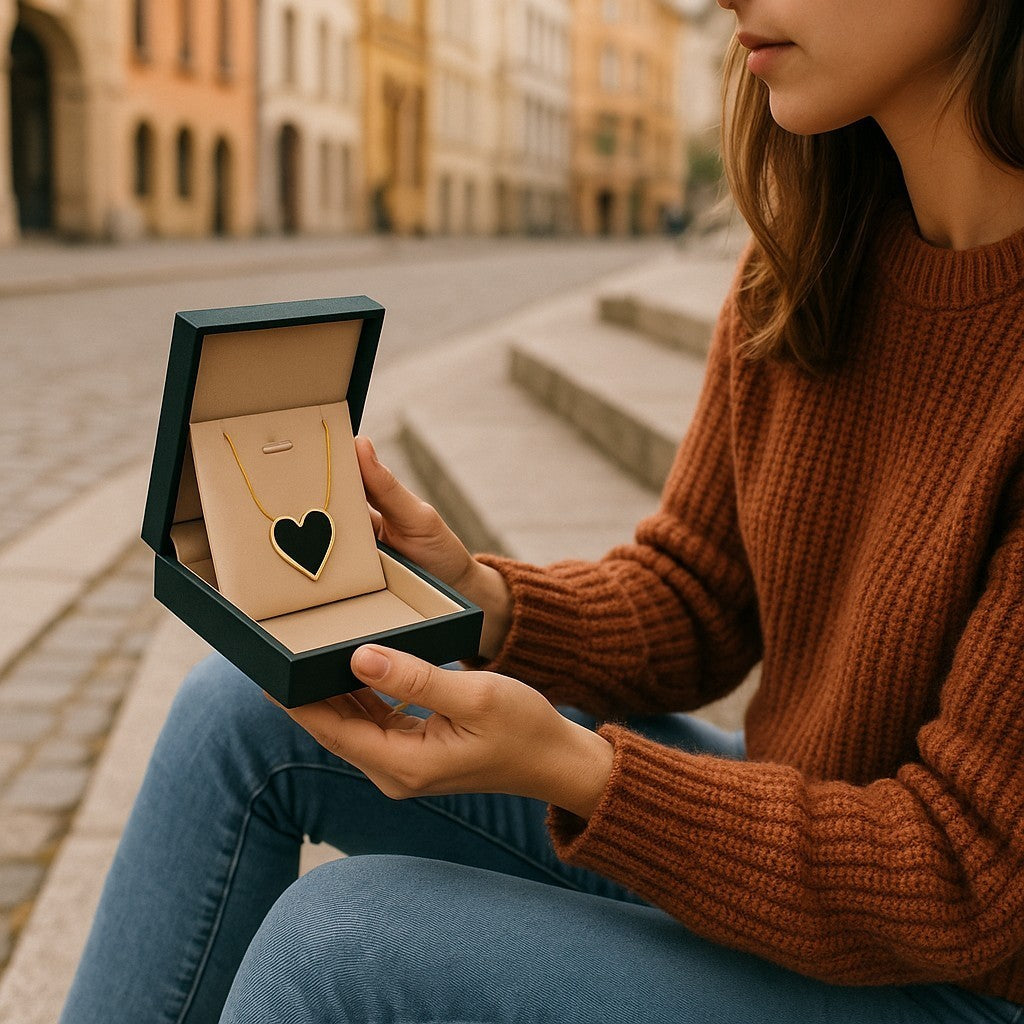 Black Heart Elegance necklace